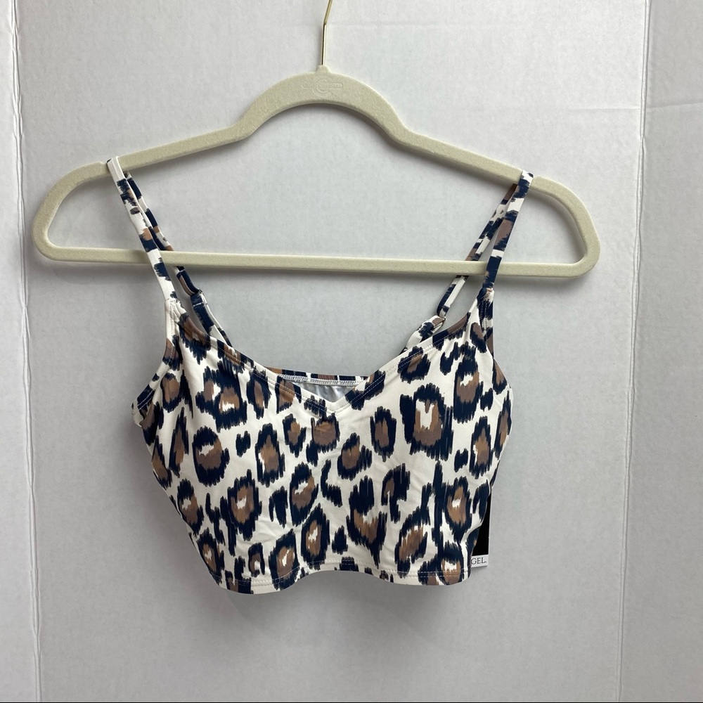 Sea Angel Sz small leopard print swim top New